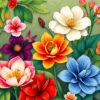 Exotic Blooms Paint Numbers