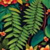 Tropical Fern Paint Numbers