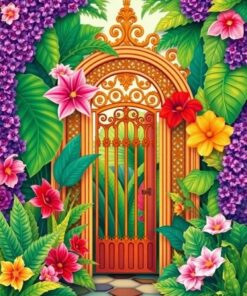 Tropical Gate Paint Numbers