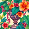 Tropical Urn Paint Numbers