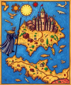 Island Cartography Paint Numbers