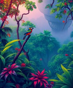 Misty Jungle Paint Numbers