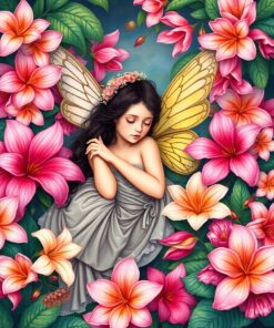 Exotic Blossoms Paint Numbers