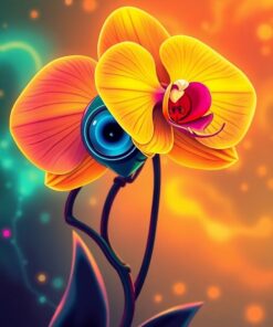 Glowing Orchid Paint Numbers