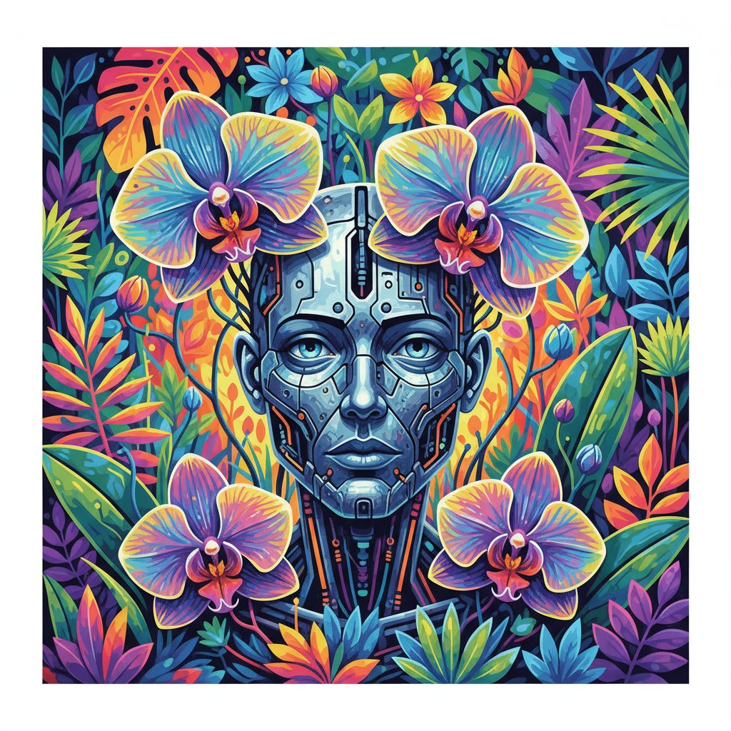 atomic-android-glowing-orchid-paint-by-numbers-kit-neon-flora