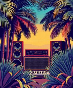 Amidst Palms Paint Numbers