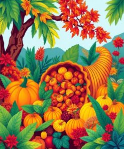 Autumn In The Tropics Paint By Numbers