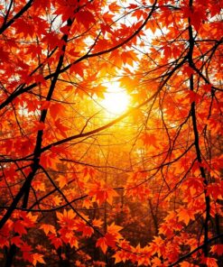 Piercing Branches Paint Numbers