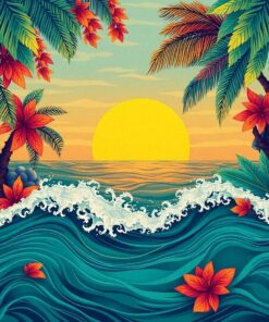 Vintage Tropics Paint Numbers