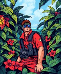 Tropical Vines Paint Numbers