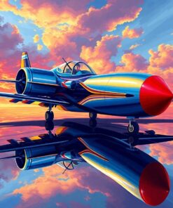 Aviator High Score Reflection Paint By Numbers