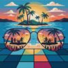 Aviators Mirroring Island Concert Paint By Numbers