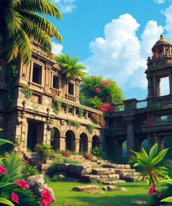 Tropical Ruin Paint Numbers