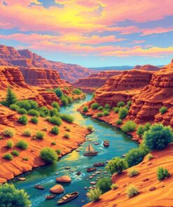 Desert River Paint Numbers