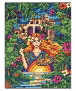 Awakening Tropical Renaissance Muse Paint By Numbers