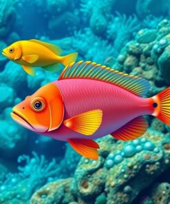 Pool Fishes Paint Numbers