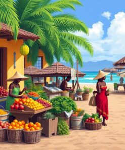 Produce Vendors Paint Numbers