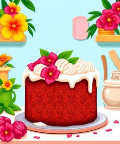 Hawaiian Cake Paint Numbers