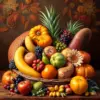 Bali Thanksgiving Fruit Basket Paint By Numbers