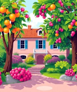 Balmy Old Grapefruit Estate Paint By Numbers