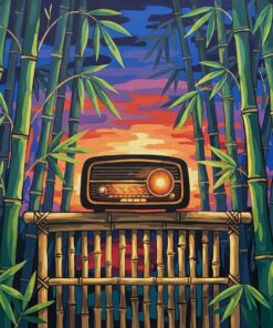 Bamboo Console Evening Broadcast Paint By Numbers