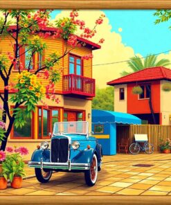 Bamboo Framed Golden Oldies Paint By Numbers