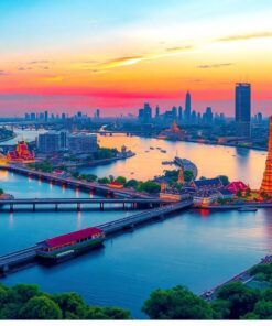 Bangkok River Horizon Paint By Numbers