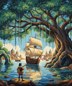 Banyan Shade Renaissance Navigator Paint By Numbers