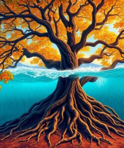 Surf Roots Paint Numbers