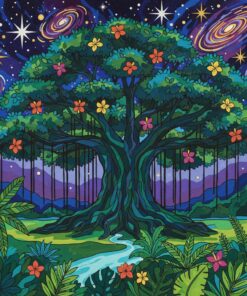 Banyan Under Tropical Stars Paint By Numbers