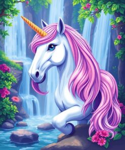 Realistic Unicorn Paint Numbers