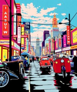 Plaza Nightfall Paint Numbers