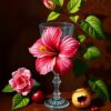 Hibiscus Glass Paint Numbers