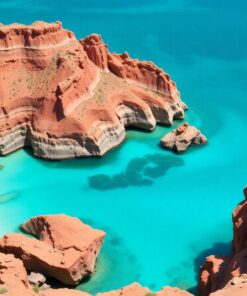 Basalt Shore Turquoise Oasis Paint By Numbers