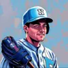 Baseballer Tar Heels Paint By Numbers