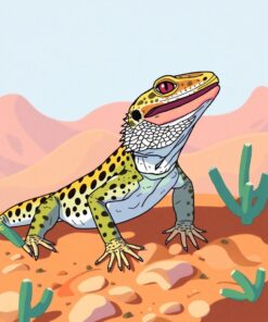 Canyon Lizard Paint Numbers