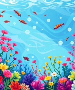Basking Realistic Sea Garden Paint By Numbers