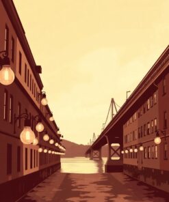 Bay Bridge Vintage Bulbs Paint By Numbers