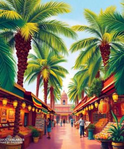 Tropical Palms Paint Numbers