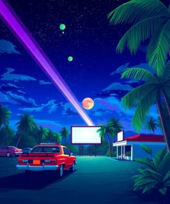 Tropical Night Paint Numbers