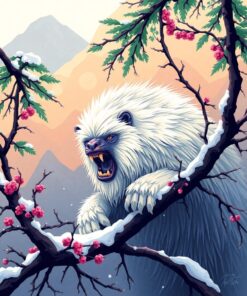 Beast In The Branches Paint By Numbers