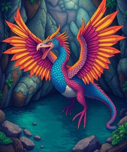 Beast Of The Cenote Paint By Numbers