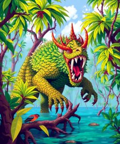 Tropical Mangroves Paint Numbers