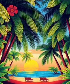 Tropical Banyans Paint Numbers