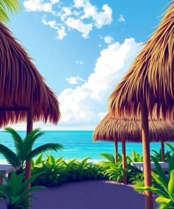 Thatched Roofs Paint Numbers