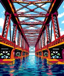 Beneath Vintage Iron Spans Paint By Numbers