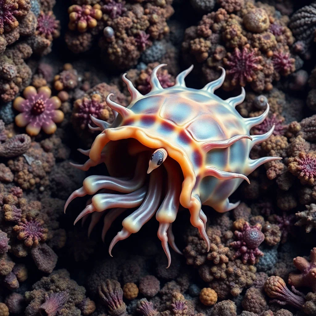 completed artwork display Benthic Ocean Floor Isopod Paint By Numbers