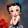 Betty Boop Cartoon paint by numbers