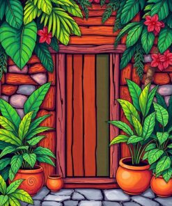 Tropical Doors Paint Numbers