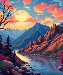 Beyond The Caldera Paint By Numbers